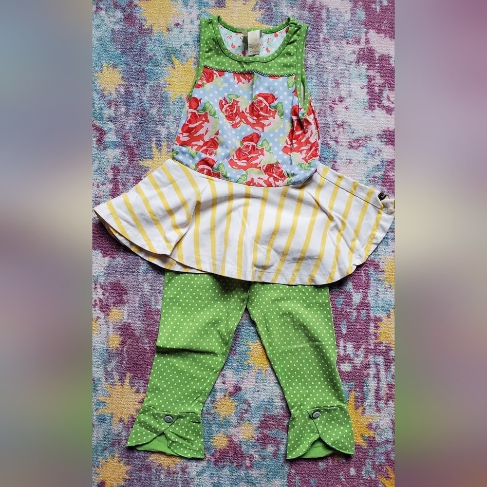 Matilda Jane Red and Blue Leggings Stylish and Versatile